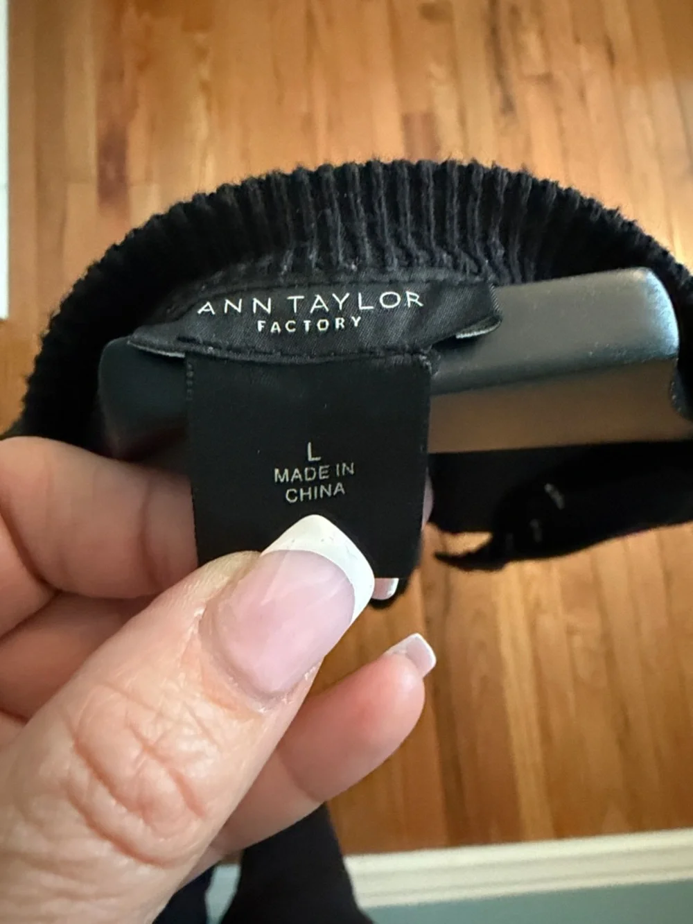 Ann Taylor Black Button-Front Cardigan - Picture 3 of 3